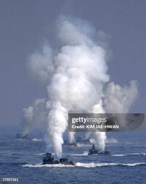 South Korean Marine AAV-7 amphibious ass South Korean Marine AAV-7 amphibious ass