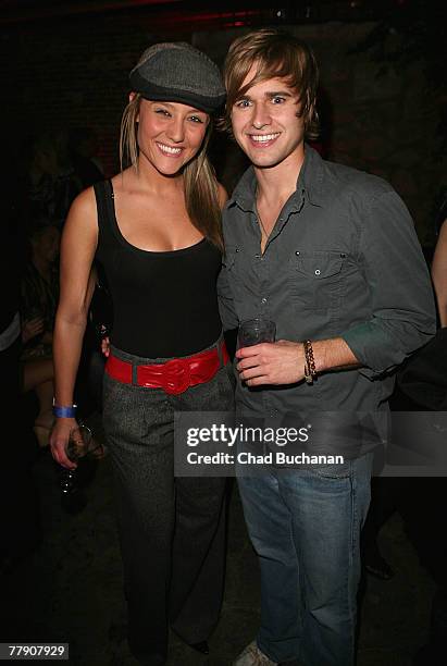 Actors Lauren C. Mayhew and Randy Wayne attend the launch party for EA's "Need For Speed" at Les Deux on November 13, 2007 in Los Angeles, California.