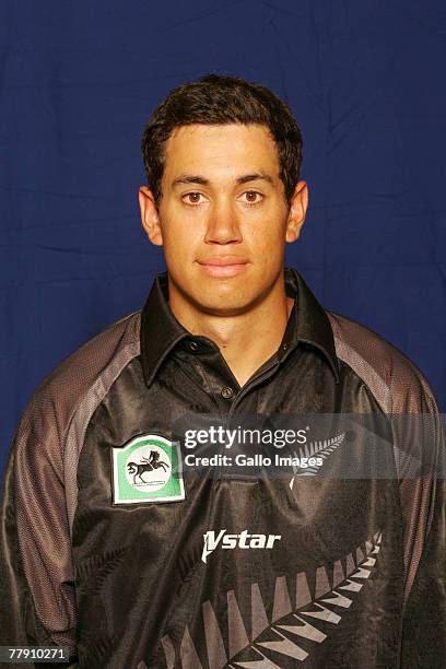 Ross Taylor poses for a portrait during a New Zealand ODI Head and Shoulders Photocall held at SuperSport Park on November 14, 2007 in Centurion,...
