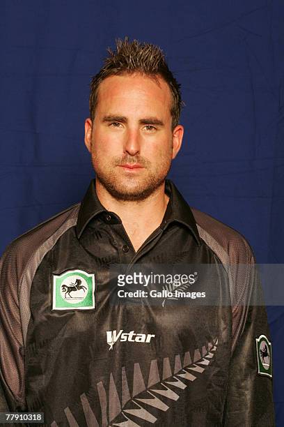 Mark Gillespie poses for a portrait during a New Zealand ODI Head and Shoulders Photocall held at SuperSport Park on November 14, 2007 in Centurion,...