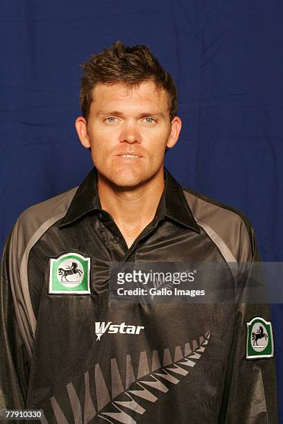 Lou Vincent poses for a portrait during a New Zealand ODI Head and Shoulders Photocall held at SuperSport Park on November 14, 2007 in Centurion,...