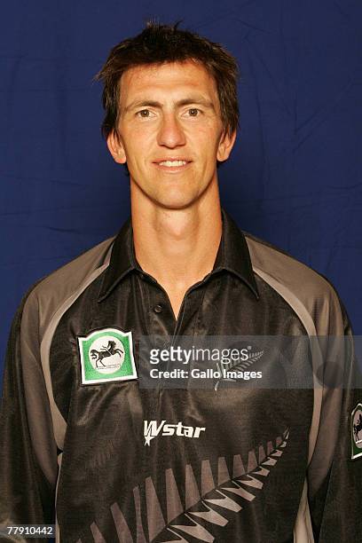 Michael Mason poses for a portrait during a New Zealand ODI Head and Shoulders Photocall held at SuperSport Park on November 14, 2007 in Centurion,...