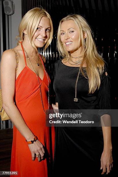 Jo Ferguson, Amanda Cameron attends the official opening of The Deck waterfront restaurant at Milson?s Point on November 14, 2007 in Sydney,...