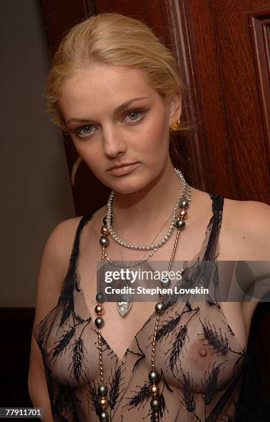 Lydia Hearst wearing Chris Aire Spring 2006