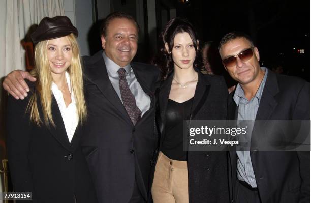 Mira Sorvino, Paul Sorvino, Stephanie Wyss and Jean-Claude Van Damme