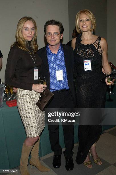 Tracy Pollan, Michael J. Fox and Ellen Barkin