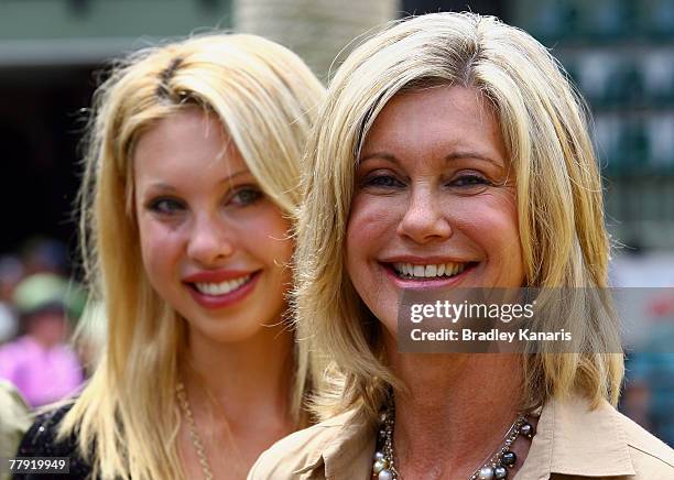 Olivia Newton John with daughter Cloe attend Steve Irwin Memorial Day at Australia Zoo on November 15, 2007 on the Sunshine Coast, Australia. Steve...