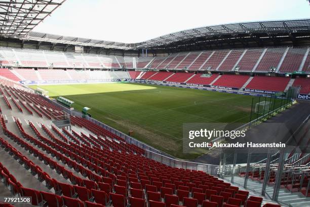 General view is seen of the Hypo Group Arena stadium, on November 14, 2007 in Klagenfurt, Austria.