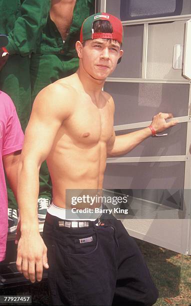 Mark Wahlberg performing first los angeles concert. Group was named Marky Mark & the Funky Bunch.