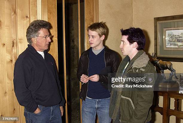 Dustin Hoffman, Macaulay Culkin and Seth Green