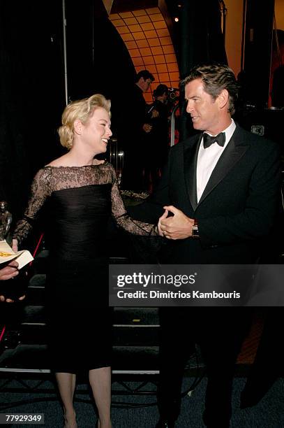 Renee Zellweger and Pierce Brosnan