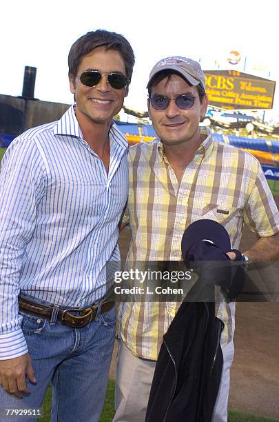 Charlie Sheen and Rob Lowe