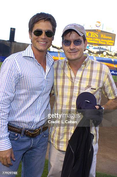 Charlie Sheen and Rob Lowe