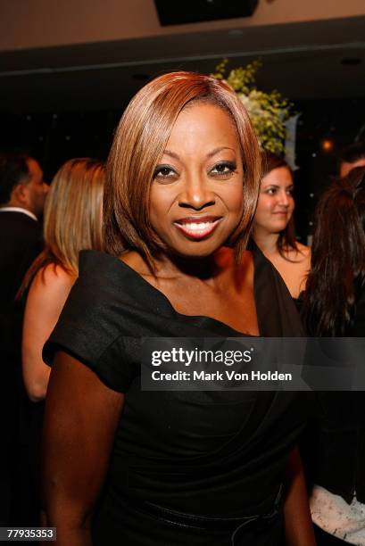 Star Jones poses at the launch party of Venus Williams new clothing line EleVen on November 14, 2007 at Tenjune, New York.