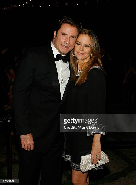 Actor John Travolta and wife Kelly Preston attend the Santa Barbara International Film Festival honoring John Travolta with the Kirk Douglas award...