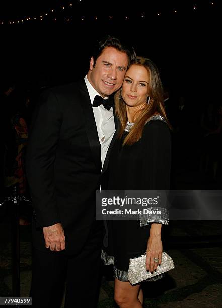 Actor John Travolta and wife Kelly Preston attend the Santa Barbara International Film Festival honoring John Travolta with the Kirk Douglas award...