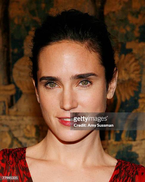 Actress Jennifer Connolly attends the fashion industry's battle against HIV/AIDs at the "7th on Sale" gala held at the 69th Regiment Armory on...
