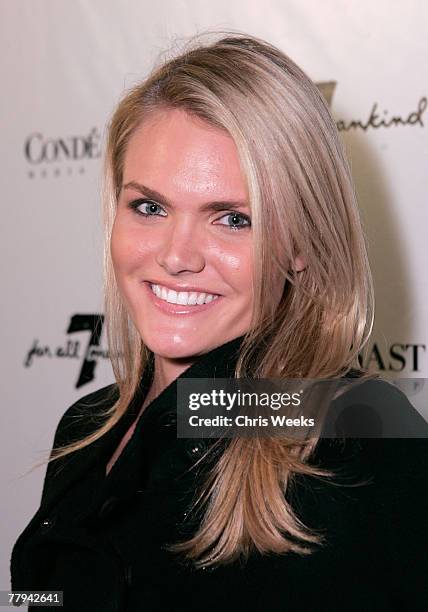 Actress Courtney Parks attends the opening of the 7 For All Mankind store on Robertson Boulevard on November 15, 2007 in Los Angeles, California.