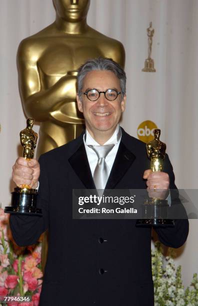 Howard Shore, winner of Best Original Score and Best Original Song for "The Lord of the Rings: The Return of the King"