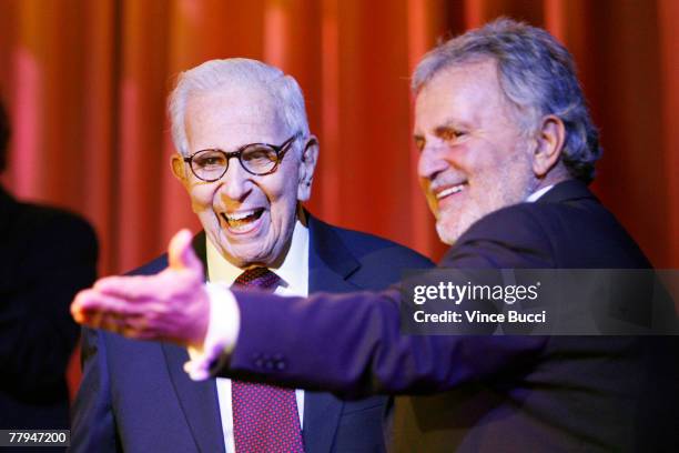 President Sid Ganis introduces honoree, director Walter Mirisch at the Cedars-Sinai Board of Governors' 3rd Annual "Road To A Cure" Gala at The...