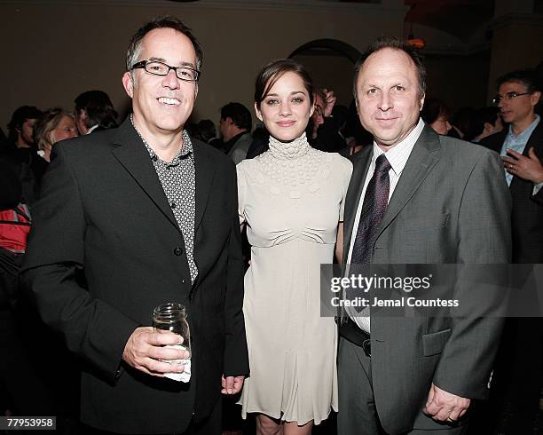 John Cooper of the Sundance Institute, Actress Marion Cotillard and Director Bob Berney at the The Sundance Institute's 6th Annual Sundance Family...