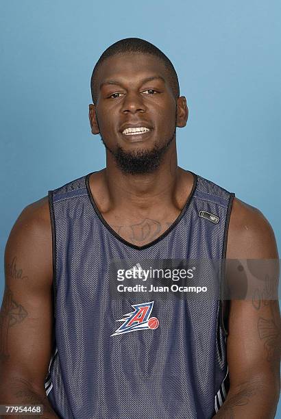 Ivan Johnson of the Anaheim Arsenal poses for a headshot during media day on November 16, 2007 at The Arena at the Anaheim Convention Center in...