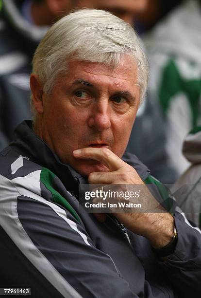 Republic of Ireland manager Don Givens looks on during the Euro2008 Qualifier match between Wales and Republic of Ireland at the Millennium Stadium...