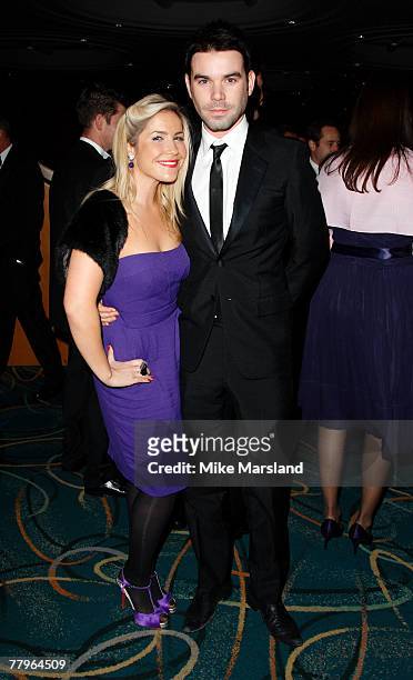 Heidi Range and Dave Berry attend the black-tie ball in aid of Cancer Research UK at Hilton London Metropole November 17, 2007 in London, England.