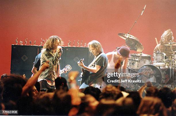 Neil Young and Eddie Vedder of Pearl Jam