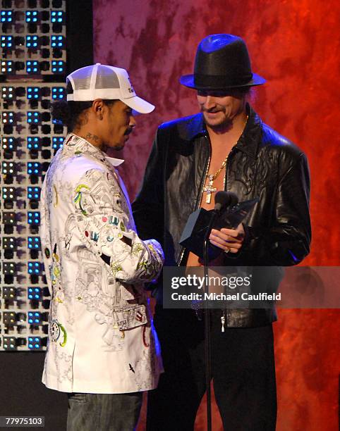 Bones Rapper 2007 Rapper Layzie Bone of Bone Thugs-N-Harmony and Singer Kid Rock on ...