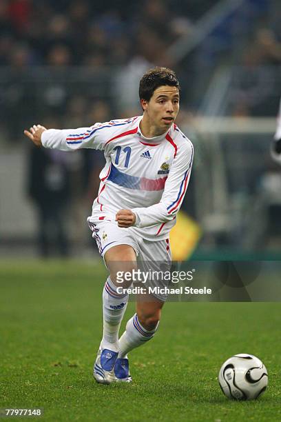 Samir Nasri of France during the International Friendly match between France and Morocco at the Stade de France on November 16th,2007.