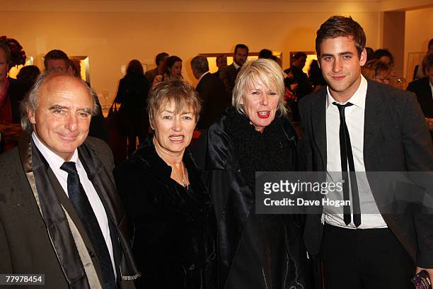 Peter and Maggie Law, parents of actor Jude Law, designer Betty Jackson and their guest attend the 'Sleuth' Bulgari Premiere Party at the Bulgari...