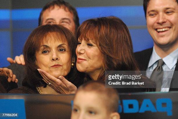 Director of St. Jude Children's Research Terre Thomas and actress Marlo Thomas close the NASDAQ for St. Jude Children's Research Hospital on the...