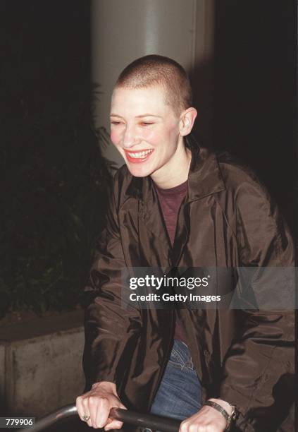 Australian born actress Cate Blanchett arrives at Los Angeles International Airport September 17, 2000 in Los Angeles CA. The 31-year-old actress...