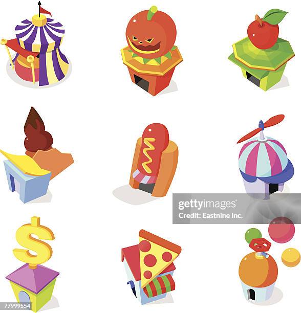 Various Things Various Things On A White Background High-Res Vector Graphic - Getty Images
