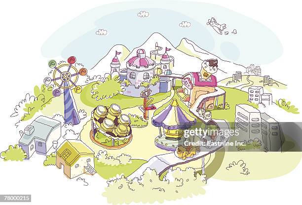 Amusement Park Above Photos and Premium High Res Pictures - Getty Images