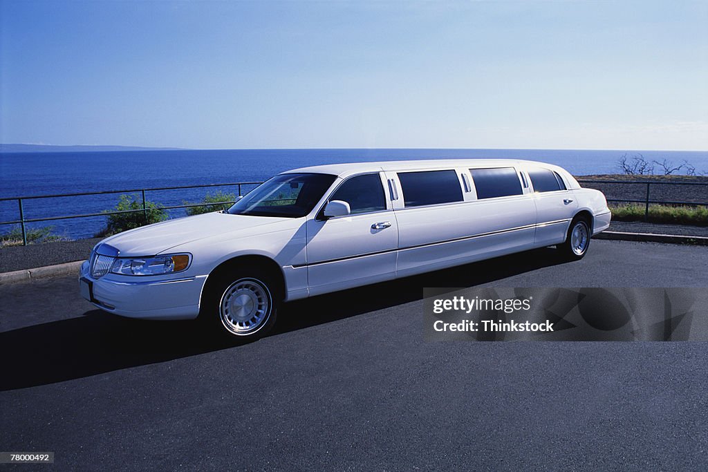 White limousine