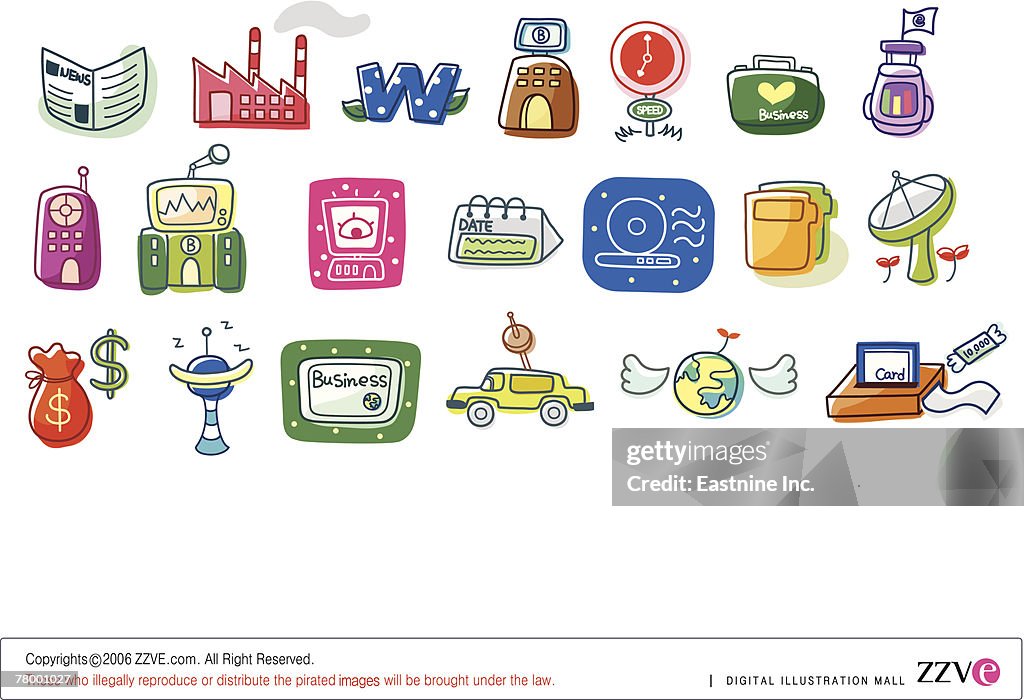 Closeup Of Different Types Of Objects High-Res Vector Graphic - Getty ...
