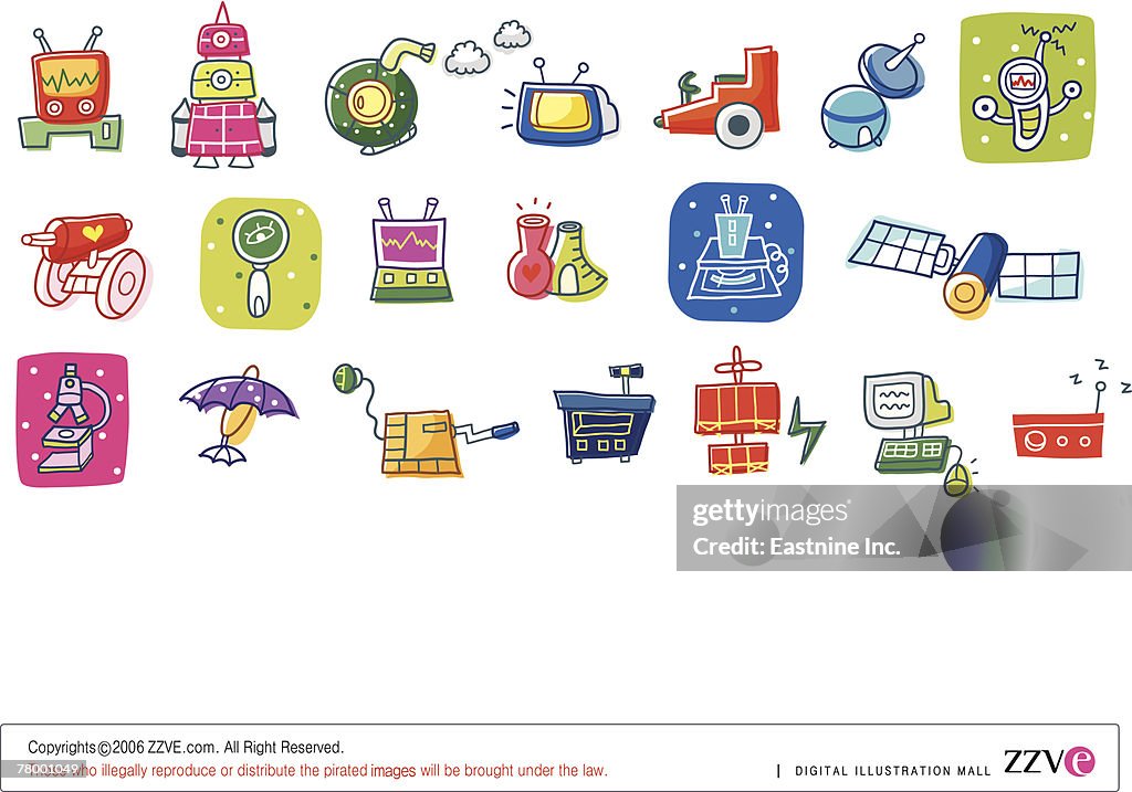 Different Type Objects Closeup Of Different Types Of Objects High-Res Vector Graphic - Getty ...