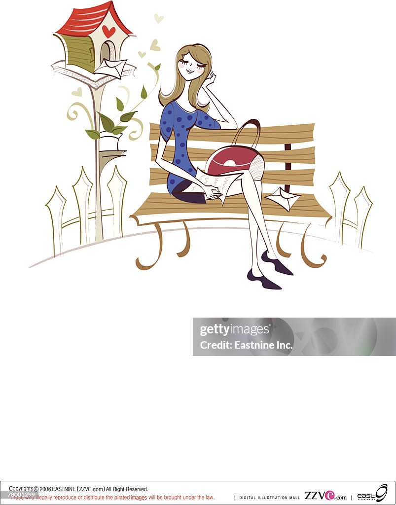 Transitional Writing Cartoon Cartoon Girl Writing A Letter