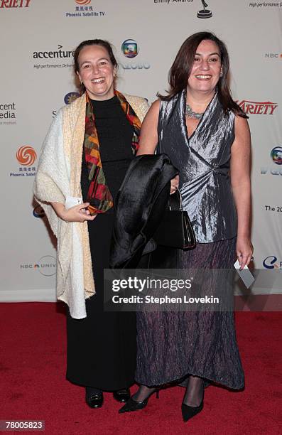 Beth Carmona and Rosa Crescente attend the 35th International Emmy Awards Gala at the New York Hilton on November 19, 2007 in New York City.