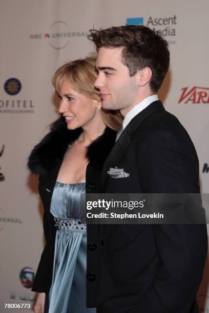 Actress Ashley Jones and Actor Drew Tyler Bell attend the 35th International Emmy Awards Gala at the New York Hilton on November 19, 2007 in New York...