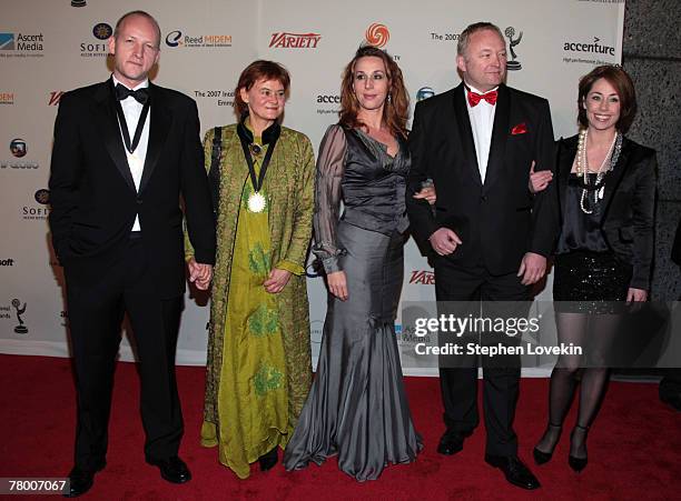 Cast and crew of "The Killing" attend the 35th International Emmy Awards Gala at the New York Hilton on November 19, 2007 in New York City.