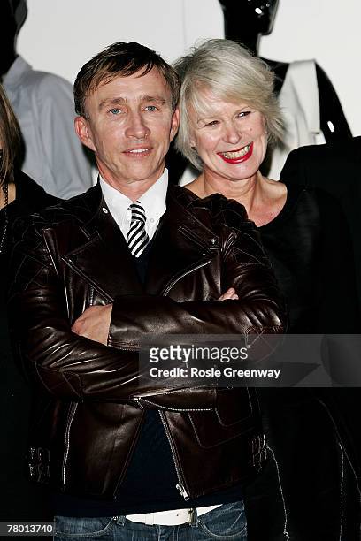Designers Betty Jackson and Jasper Conran attend a photocall to showcase their latest creations for Debenhams in Portman Square Gardens on November...