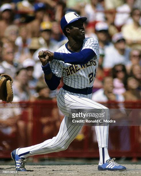 BEN OGLIVIE  Milwaukee Brewers 1982 Majestic Away Throwback Baseball Jersey
