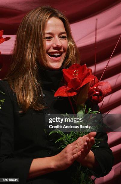 Alexandra Neldel attends the Meine Schoene Bescherung premiere at the Zoo Palast cinema on November 20, 2007 in Berlin, Germany.