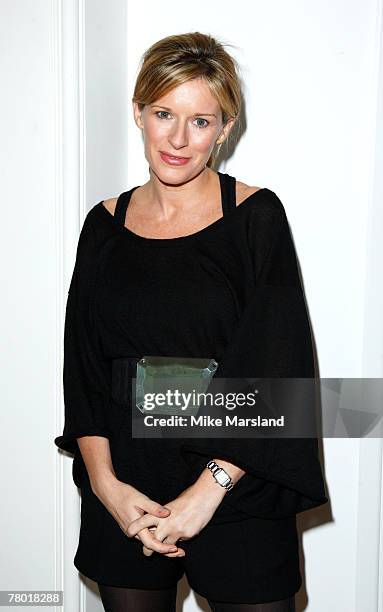 Andrea Catherwood attends fashion show for Tu at Sainsbury's at the Trinity Building on November 20, 2007 in London.