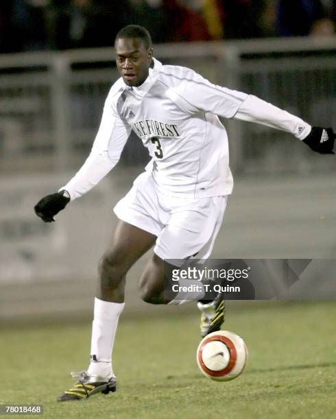 Marcus Tracy of Wake Forest during the 2006 ACC Tournament semifinal match between Wake Forest and Virginia at the Soccerplex in Boyds, Maryland on...