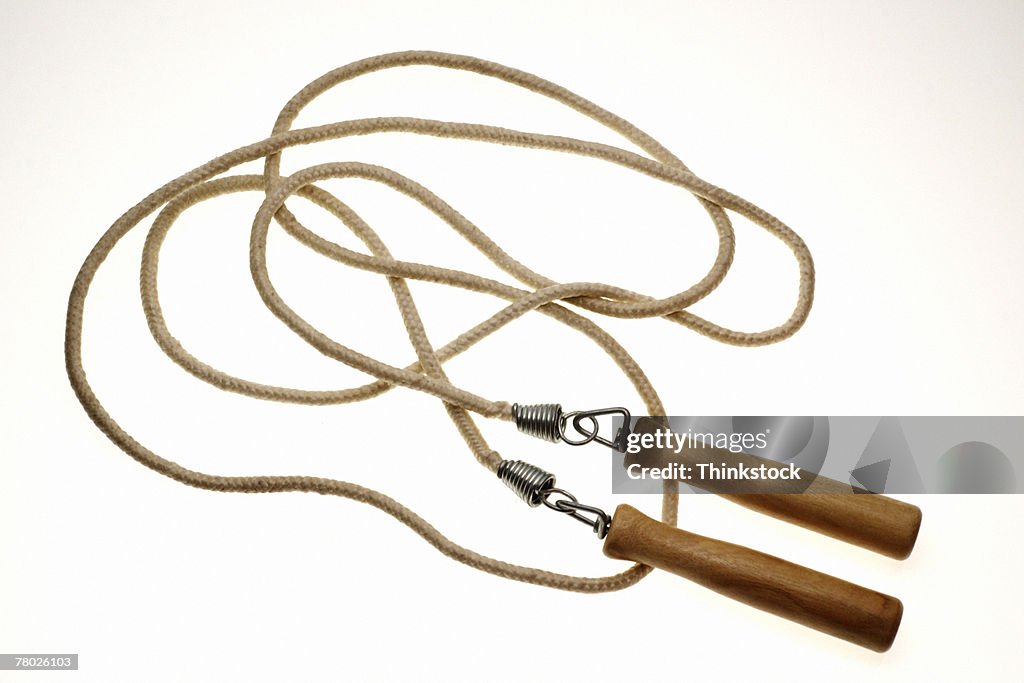 Still life of jump rope.