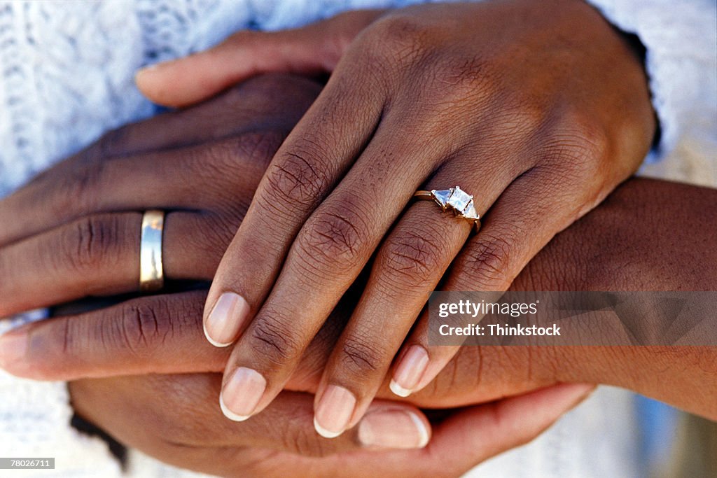 Ring One Hand Wedding Rings On Hands